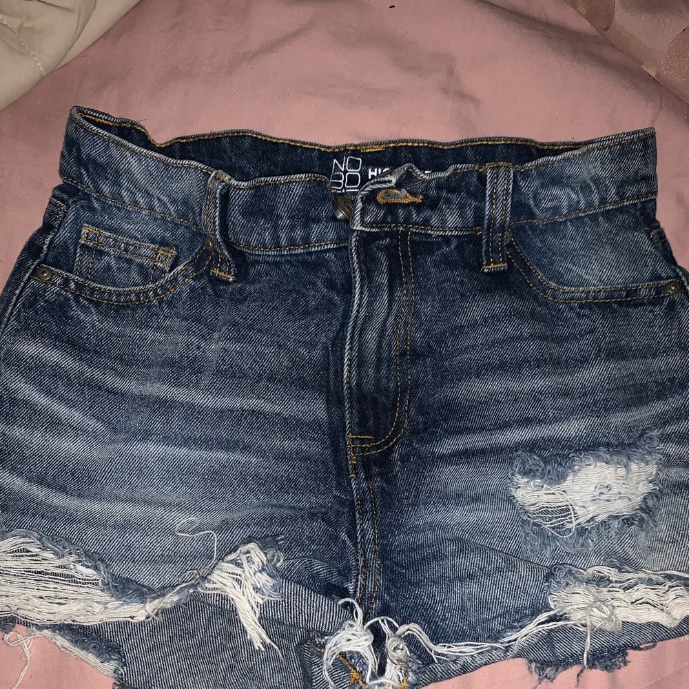 Ripped Jean shorts